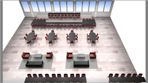 This is the layout for what the ACE Room is expected to look like when finished. The ACE Room is located where the library previously was. Picture courtesy of the Woodbridge High School website.