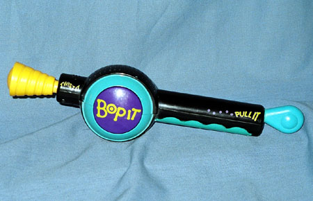 This is what the Bop it looks like. Go and get yours at the nearest toy store.