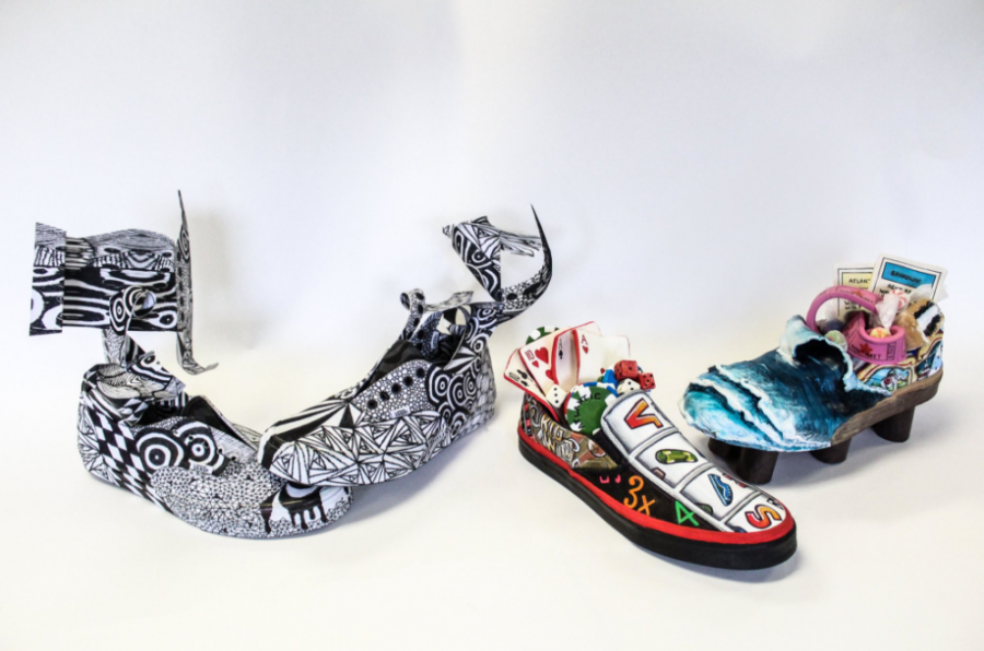 Vans shoes were designed by students of Woodbridge High School. The shoes were part of a nation wide competition.