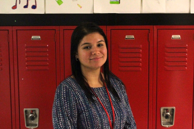 Señorita Rivera is teaching Spanish in the D-wing block 3. Señorita Rivera used to teach ESL in an elementary school.