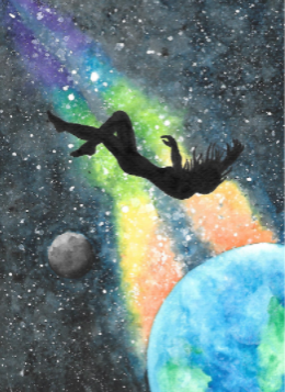 Margaret Deignans drawing won the front cover of the 2018 edition of the El Dorado magazine. The theme was Dreamers Reality.