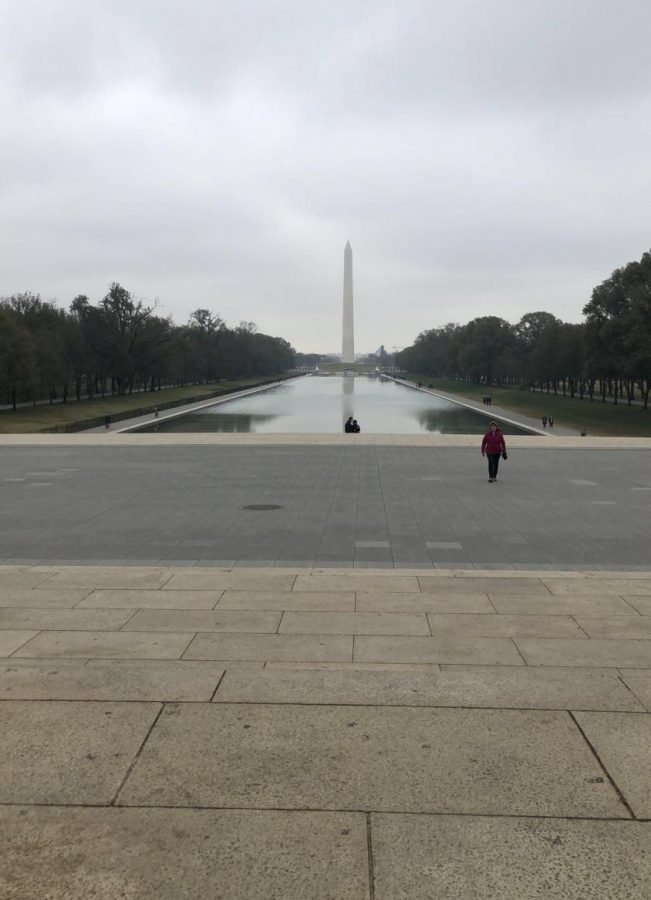 Paige took a photo of the Washington Monument while touring Washington D.C.. The students took many things from this experience. 