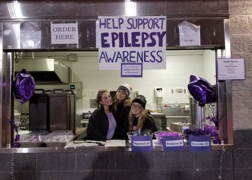 Gabriella and her friends spread Epilepsy Awareness at the Powderpuff game. They raised money for the charity.