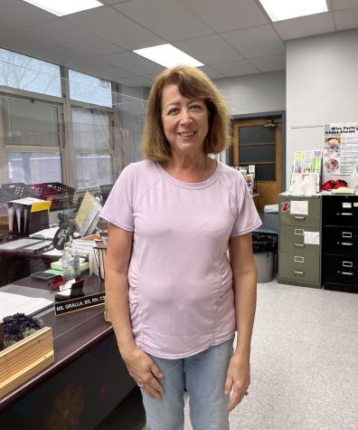 Woodbridge High Schools Nurse Gralla, whose been at the school for 10 years.