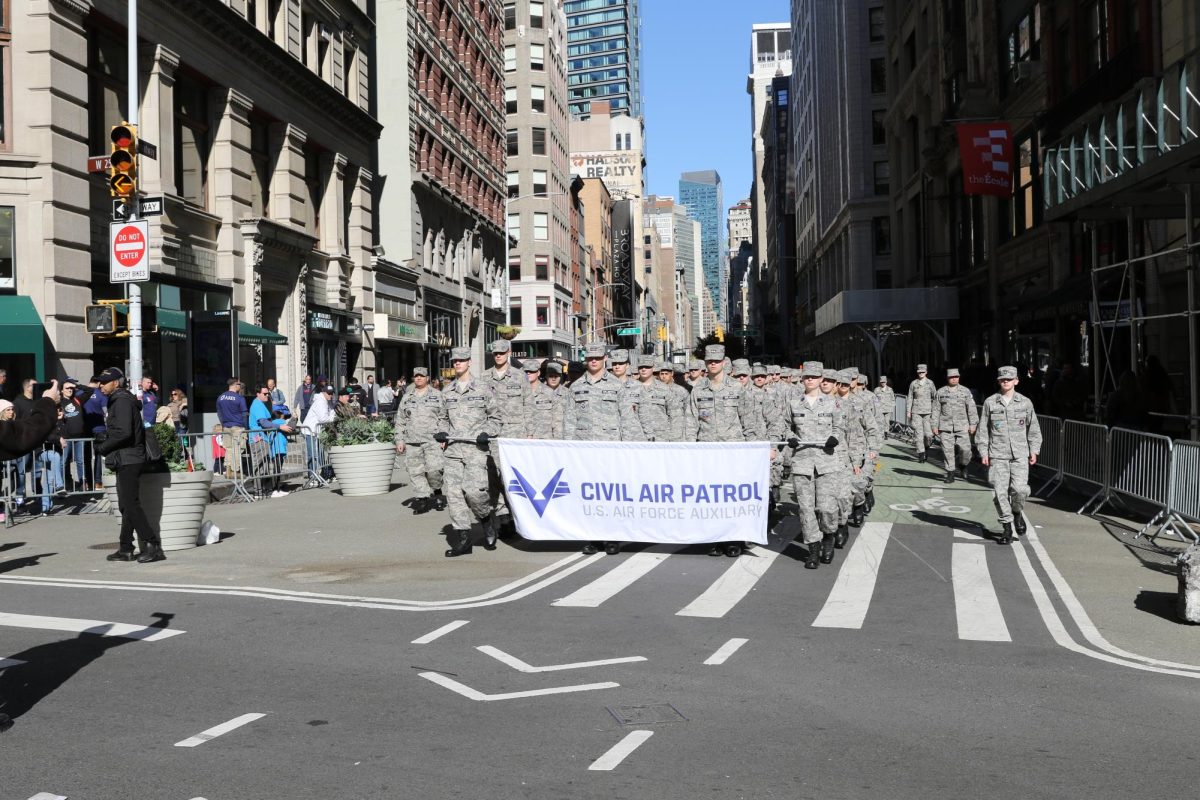 The+Civil+Air+Patrol+marching+down+NYC+with+around+200+cadets.