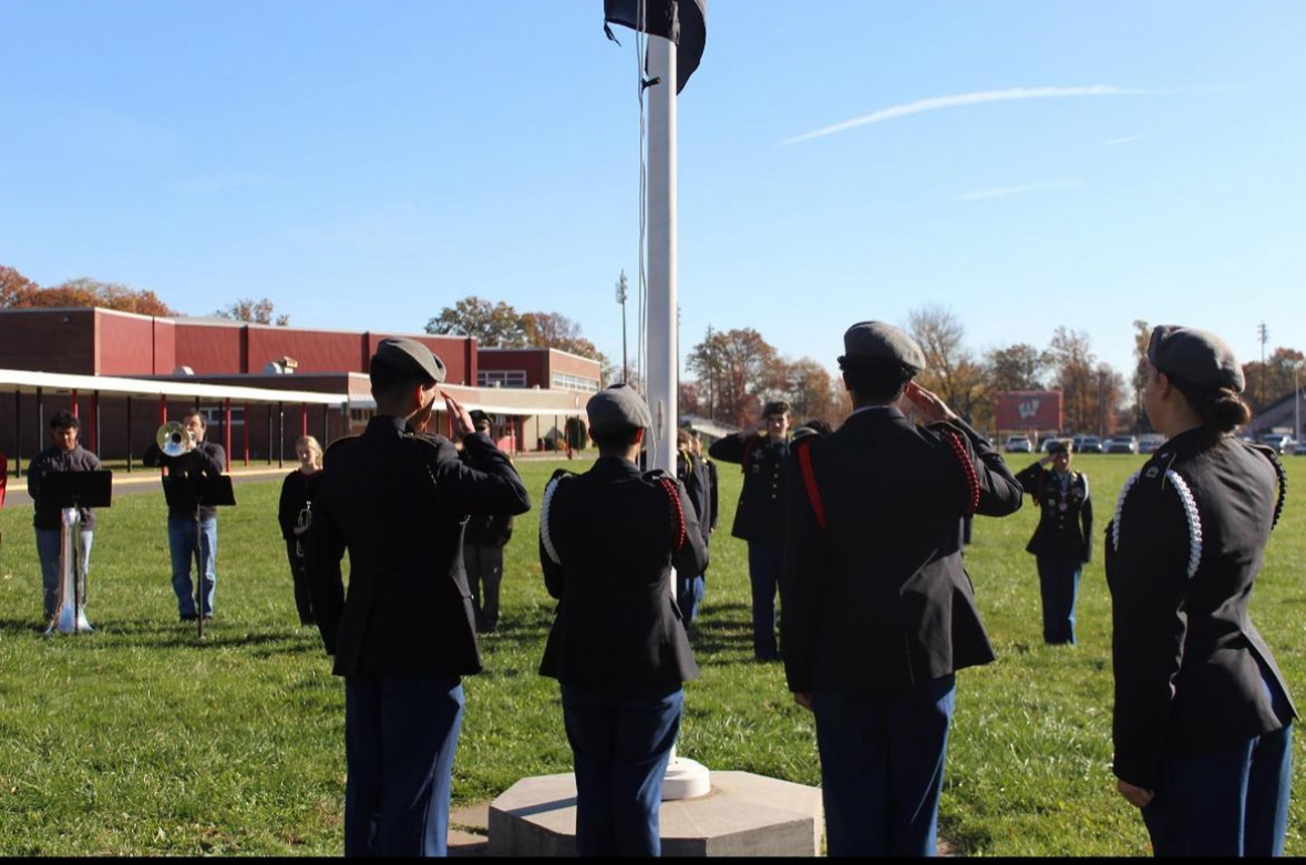 The JROTC cadets participate in the Veterans Day flag raising ceremony.

Photo from the Barron Perspective Instagram