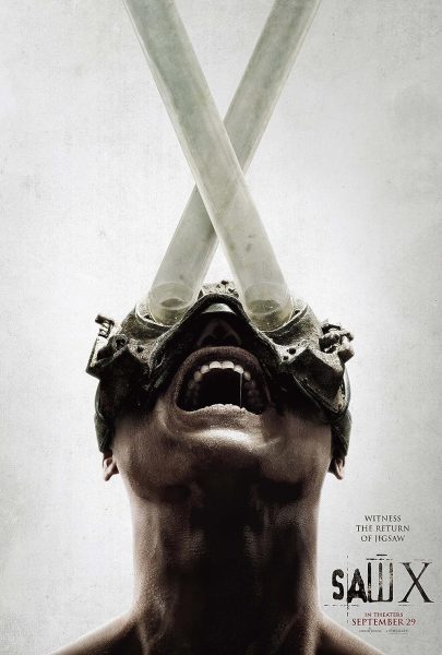 A poster of Saw X