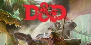 D&D Logo with fantasy background