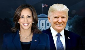 Image of President Elect Donald Trump and former Vice President Kamala Harris