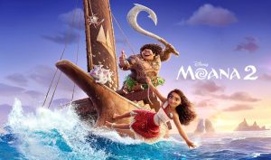 A promotional poster for the Disney film Moana 2