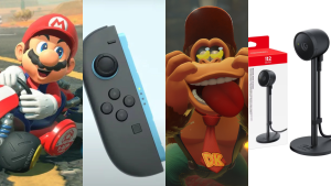Mario Kart World, Switch 2 Joycon, Donkey Kong Bananza, and Switch 2 Camera