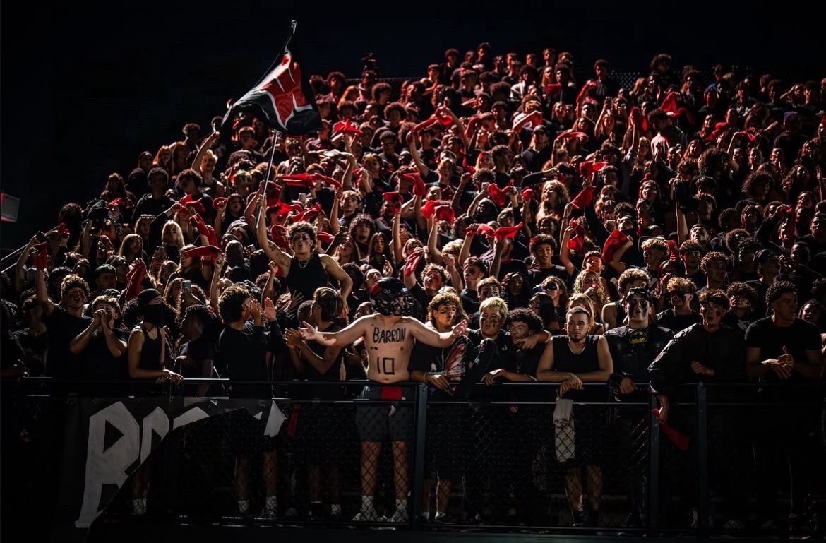 Student Section showing pride and bringing the energy vs Coloina 9/19 Via t_sandklev_visuals on instagram