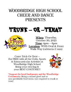 This year's Trunk or Treat information!
Photo Credit: Woodbridge Township/Ms. Dercole